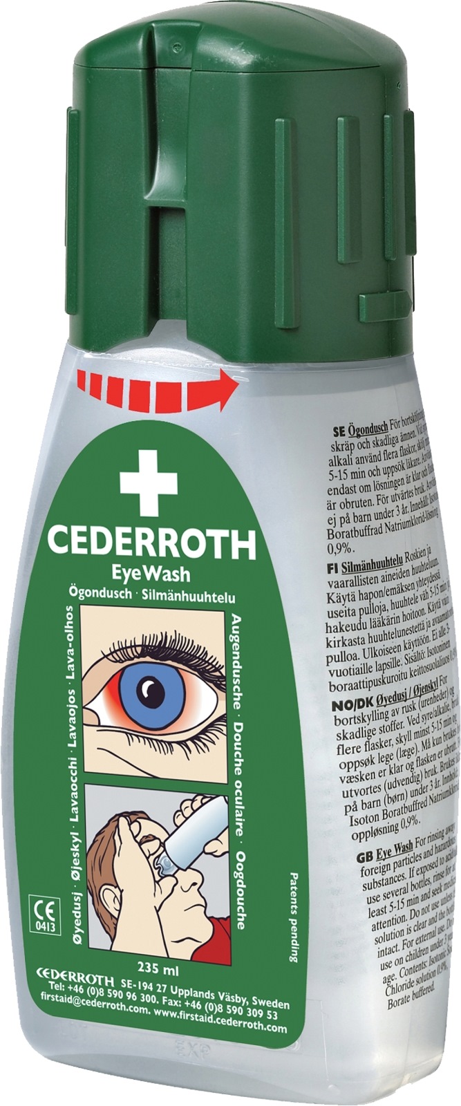 Cederroth øjenskyl lommemodel 235ml