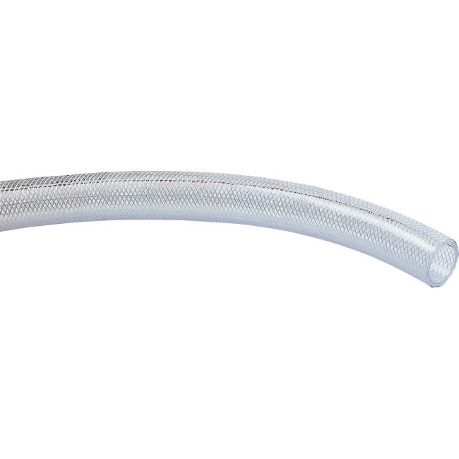 Klar PVC-slange med krydsvæv 6,3 x 11 mm - 1/4" (FØDEVAREGODKENDT)