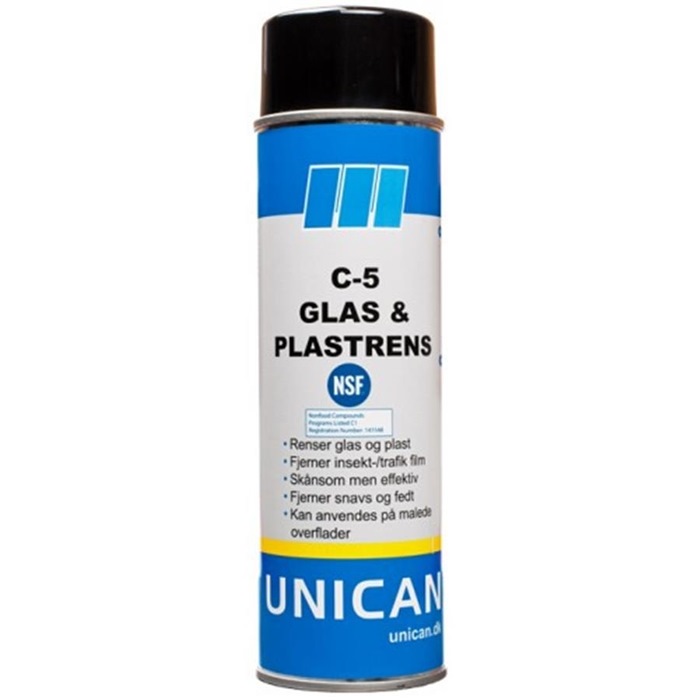 UNICAN C-5 GLAS OG PLAST RENS 500 ml spray