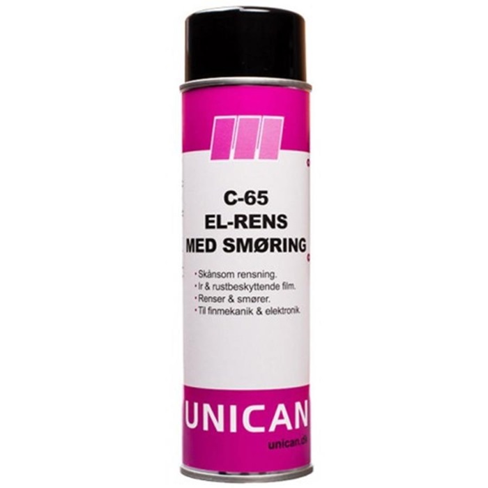 UNICAN C-65 el-rens med smøring spray 500 ml